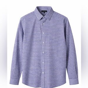 Banana Republic Men's Purple Checkered Button Down Shirt